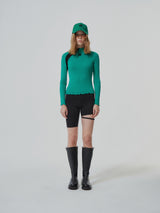 FLOWER EMBROIDERY TWO TONE LONG SLEEVE (2 COLOR) (6682310082678)