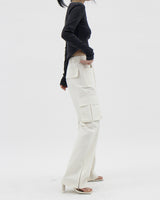 カーゴジッパーポイントパンツ / Cargo Zipper Point Pants (3color)