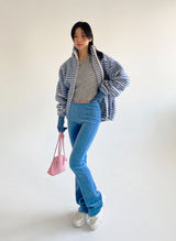 ストライプフリース/Striped Fleece [ Gray ]