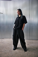 N-BT ポケット 1/2 カラーT (Black)