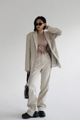 エンボレザージャケット/Embo Leather Jacket (2color)