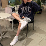 オーバーサイズフィットプレミアムNYCデュアルペーパーフーディー/Oversized fit Premium NYC Dual Paper Hood (4 colors)