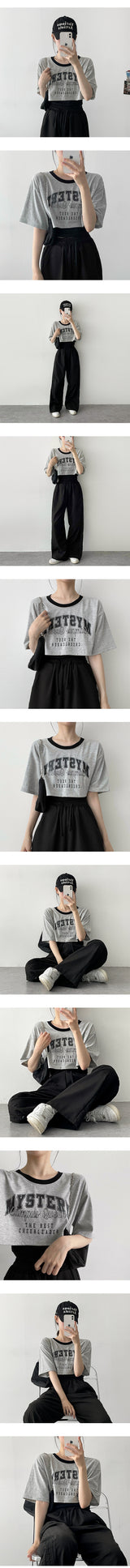 スリーブレスレイヤードショートスリーブTシャツ
