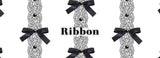 (glossy) [Phone Case] ​​Ribbon Lace Ballet Core White