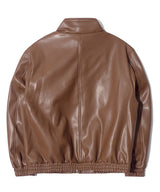 GB Synthetic Leather Hidden Jacket (Brown)