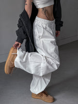 (UNISEX) テニピンタックバンディングパラスーツパンツ