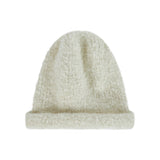 VA Brooch Melange Wool Rolling Beanie Creammix