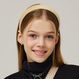 Velboa Volume Hairband _ Yellow Beige