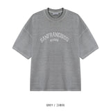 LMNサンフランシスコ ピグメントウォッシング半袖Tシャツ / LMN San Francisco Pigment Washing Short-Sleeved T-Shirt (4 colors)