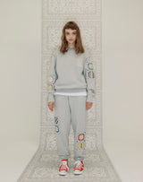 GRANNY SQUARE SWEATSHIRT GRAY MELANGE (6691432792182)