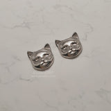 メルビーザキャット - キャットフェイスピアス / Melbie The Cat Series - Cat Face Piercing (Silver) (Red Velvet Joy, VIVIZ Sinb Piercing))