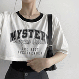 スリーブレスレイヤードショートスリーブTシャツ