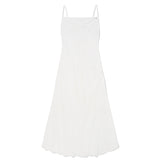 BACK POINT MAXI SLEEVELESS DRESS [IVORY]
