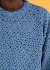 MESH ARGYLE KNIT / BLUE