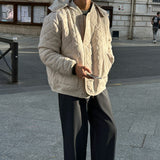 ASCLO Quilting Short Hood Jacket (2color)