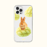 melon cream bread bunny jelly hard phone case