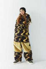 ウェーブフリースプルオーバー / BSR2223FWPO002 ZGZG WAVE FLEECE PULLOVER GOLD BLACK