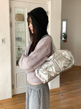 Tatoon nylon two-pocket shoulder bag