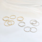 ウェーブデイリーリングセット / Wave Daily Ring 5 set / 2 color