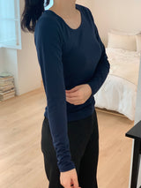 ユースベーシックUネックロングスリーブTシャツ