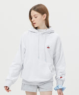 キルシー スモール チェリーフーディー / SMALL CHERRY HOODIE [LIGHT GRAY] (6656296976502)