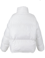 [IJP003-9] SCRIPT DUCK DOWN SHORT PADDING WHITE