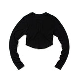 シンボルクロップ長袖Tシャツ