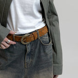 [MADE] Arensha Vintage Suede Belt Cowhide 50%