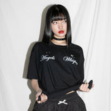 エンジェルズウィスパーTシャツ - ブラック