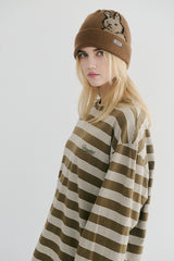 ワッペンロングスリーブ / BSR2223FWPO085 BS WAPPEN LONG SLEEVE KHAKI STRIPE