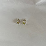 ミニマッシュルームピアス ペリドット