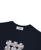 キャッチング アイ クロップ T シャツ、ネイビー