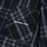 レイラクラウディーチェックシャツ / Layla The reason for love Cloudy Check Shirt S72 Navy (6550302326902)
