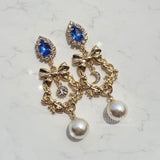 Royal Blue Garden Earring