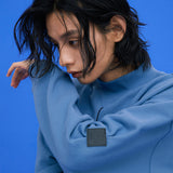 Square point Sweatshirts [Dusty-blue] (6591813419126)