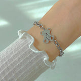 Heart pong bear bracelet (6657706000502)