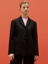 Three button single jacket - White (6682590085238)