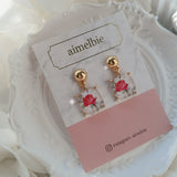 ザアンティークローズスクエアイヤリング / The Antique Rose Square Earring