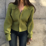 [Belied made] Monet V-neck hidden knit cardigan