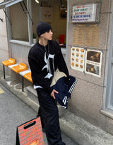 レターリングラウンドニット
