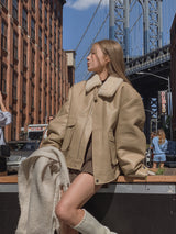 (UNISEX) セントプレミアムレザームートン