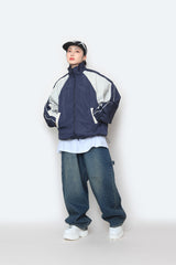 カーペンターオーバーデニムパンツ