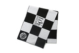 チェッカーボードジャカードマフラー/CHECKER BOARD JACQUARD MUFFLER_BLACK