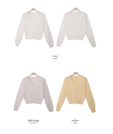 Basic V-neck Knit Cardigan (11color)