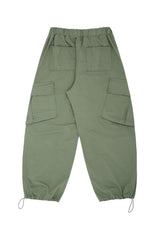 Khaki balloon cargo pants