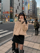 ハイネックベルトファージャケット