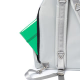3-Way 2-Pocket Drawstring Bag (Silver)