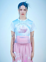 ピンクバースドケーキクロップTシャツ / PINK BIRTHDCAKE CROP T-SHIRTS(PN)