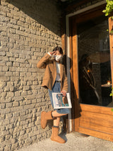 ミューズ ウールカラーショートコート