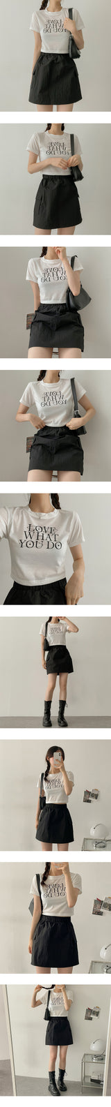 What Love Cropped Short-Sleeved T-Shirt
